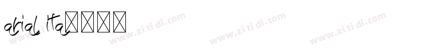 arial ita字体转换